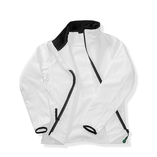 Kurtka Męska Klasyczna Softshell Wodoodporna RT231 - White & Black