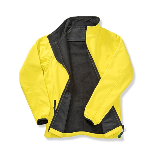 Kurtka Meska Klasyczna Softshell Wodoodporna RT231 - Yellow & Black