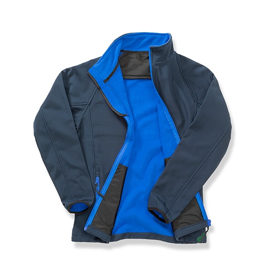 Kurtka Damska Dopasowana Softshell Wiatroszczelna RT231F - Navy & Royal