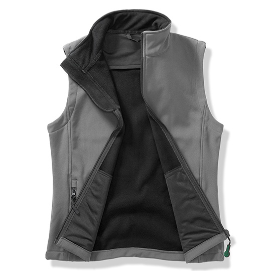 Kamizelka Softshell Meska Klasyczna Wodoodporna RT232 - Charcoal & Black