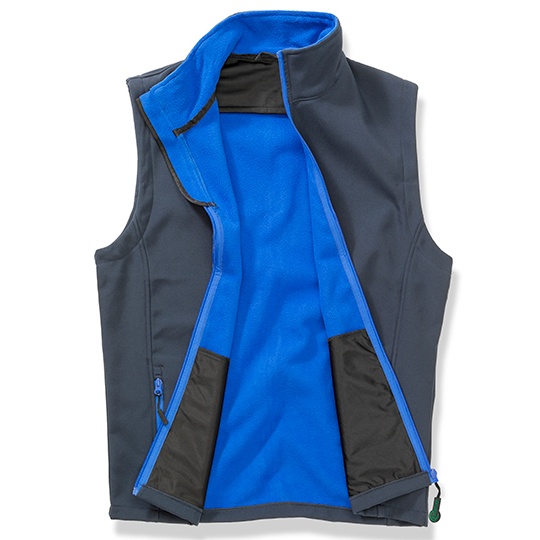 Kamizelka Softshell Meska Klasyczna Wodoodporna RT232 - Navy & Royal