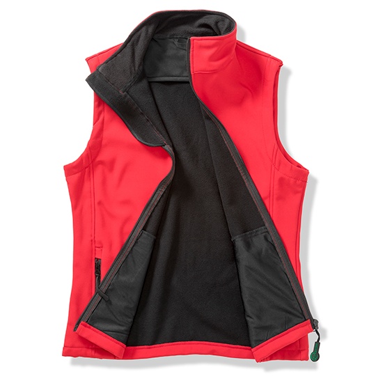 Kamizelka Softshell Męska Klasyczna Wodoodporna RT232 - Red & Black