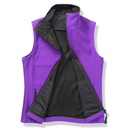 Bezrekawnik Damski Dopasowany Softshell Wodoodporny Oddychajacy RT232F - Purple & Black