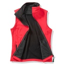 Bezrekawnik Damski Dopasowany Softshell Wodoodporny Oddychajacy RT232F - Red & Black
