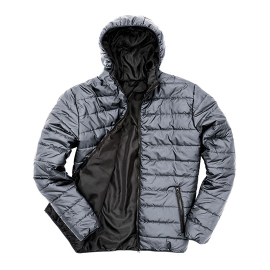 Kurtka Pikowana Wodoodporna Wiatroszczelna RT233 - Frost Grey & Black