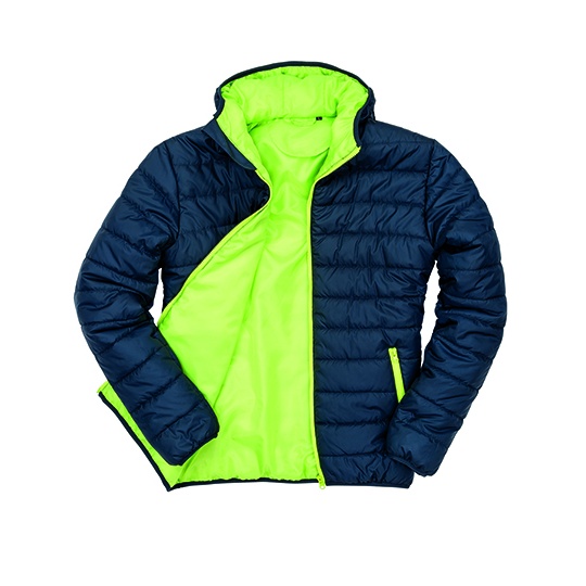 Kurtka Pikowana Wodoodporna Wiatroszczelna RT233 - Navy & Lime