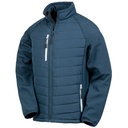 Kurtka Softshell Męska Recykling Wiatroszczelna RT237 - Navy & Grey