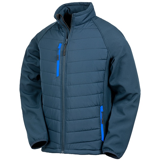 Kurtka Softshell Meska Recykling Wiatroszczelna RT237 - Navy & Royal