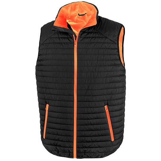 Kamizelka Termiczna Recyklingowa RT239 - Black & Orange