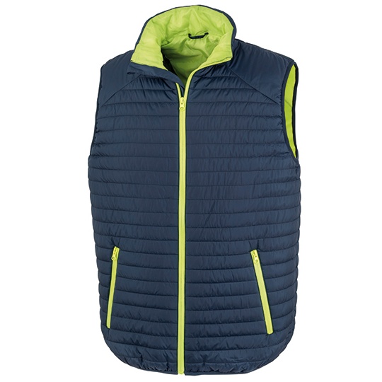 Kamizelka Termiczna Recyklingowa RT239 - Navy & Lime