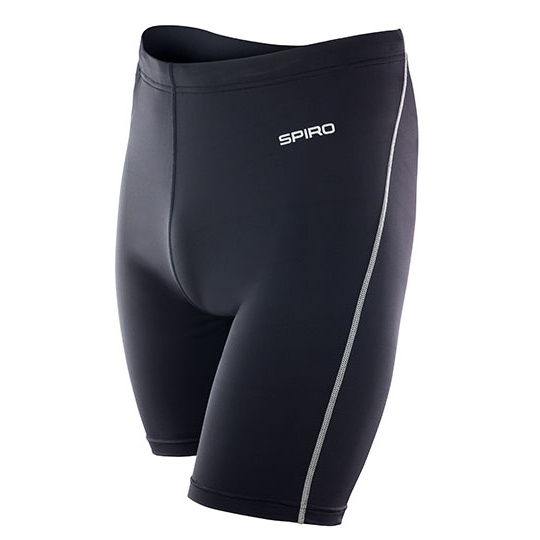 Meskie spodenki termoaktywne Slim RT250M - Black