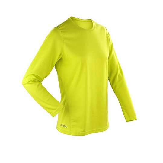 Damska koszulka szybkoschnąca z długim rękawem RT254F - Lime