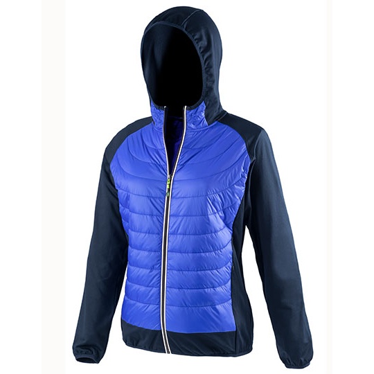 Kurtka Damska Sportowa Slim Przeciwdeszczowa Oddychajaca RT268F - Royal & Navy