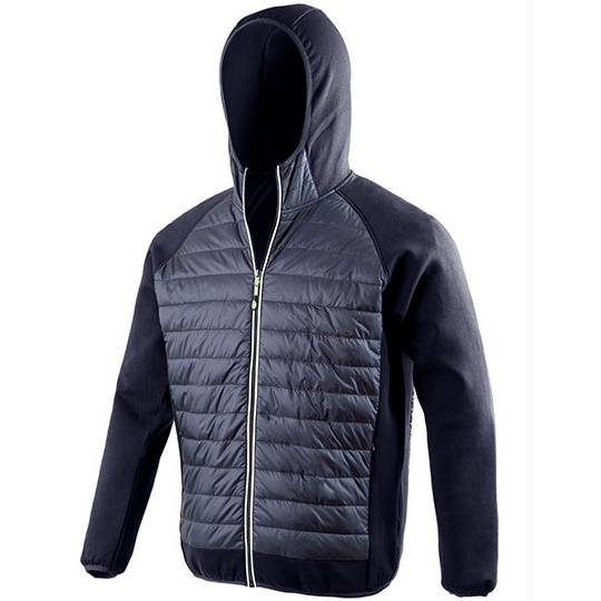 Kurtka Meska Fitness Przeciwdeszczowa Ocieplana RT268M - Navy & Navy