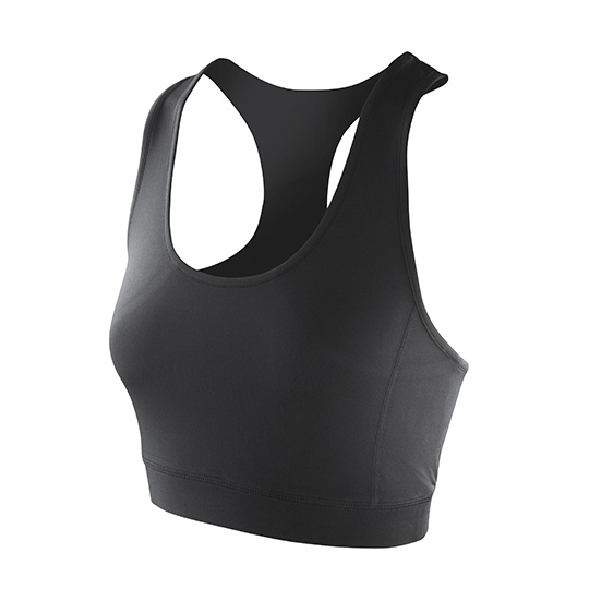 Damski krotki top sportowy RT282F - Black