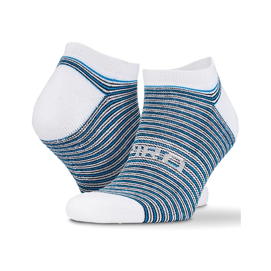 Skarpety Niski Fason Antybakteryjne COOLMAX RT295 - White & Grey & Blue