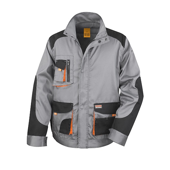 Kurtka Klasyczna Wodoodporna Oddychajaca RT316 - Grey & Black & Orange