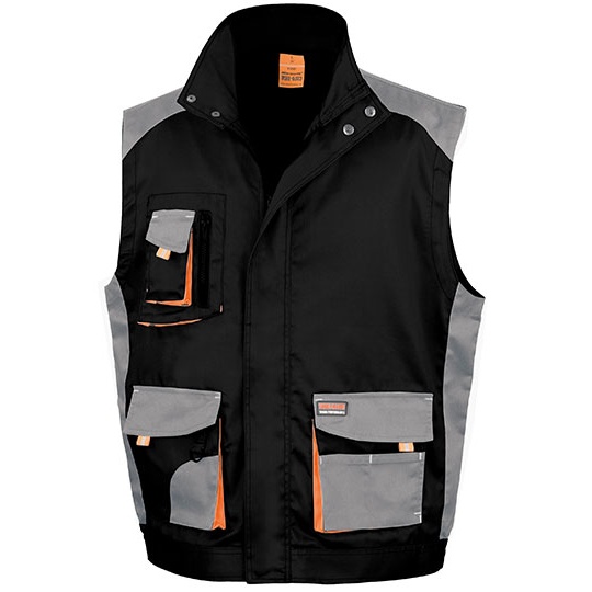 Kamizelka Klasyczna Wodoodporna Oddychajaca RT317 - Black & Grey & Orange