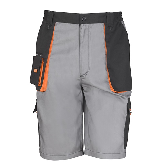 Szorty Robocze Klasyczne Wodoodporne Oddychajace RT319 - Grey & Black & Orange