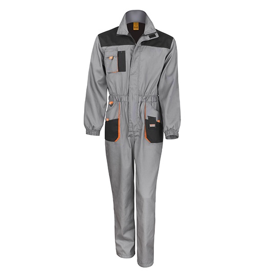 Kombinezon Roboczy Lekki Wodoodporny RT321 - Grey & Black & Orange