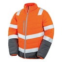 Kurtka Robocza Ocieplana HiVis Wodoodporna RT325 - Fluorescent Orange & Grey