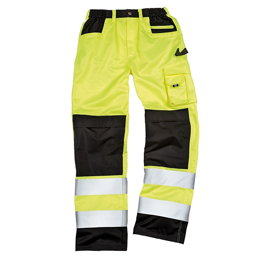 Spodnie Cargo Hi-Vis RT327 - Fluorescent Yellow