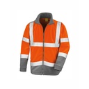 Kurtka Mikropolarowa Hi-Vis RT329 - Fluorescent Orange & Workguard Grey