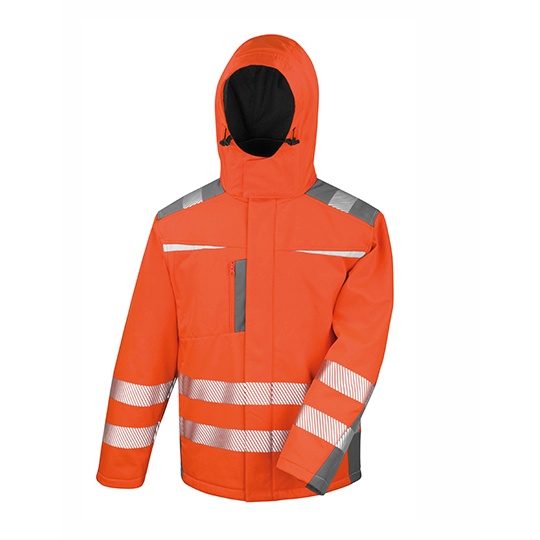 Kurtka Softshell Wiatroszczelna Odblaskowa RT331 - Fluorescent Orange