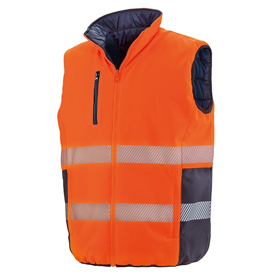 Kamizelka Dwustronna Miekka Odblaskowa RT332 - Fluorescent Orange & Navy