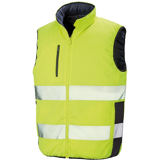 Kamizelka Dwustronna Miękka Odblaskowa RT332 - Fluorescent Yellow & Navy