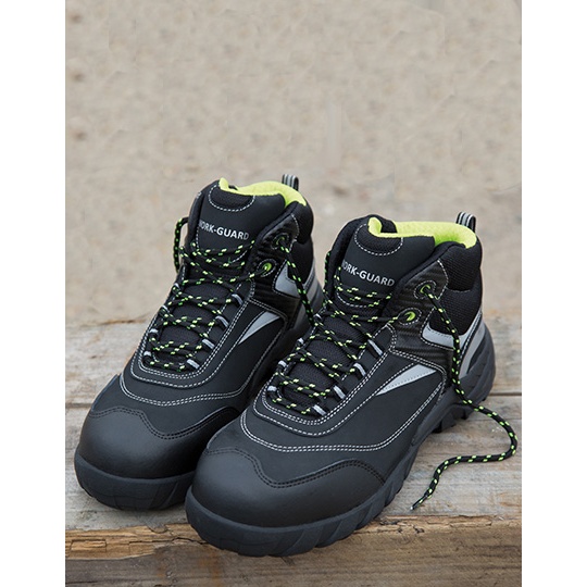 Buty ochronne Wysokie Wodoodporne Oddychajace RT339 - Black & Silver