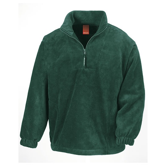 Bluza polarowa z zamkiem 1/4 RT33A - Forest