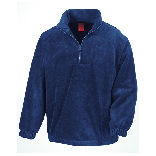 Bluza polarowa z zamkiem 1/4 RT33A - Navy