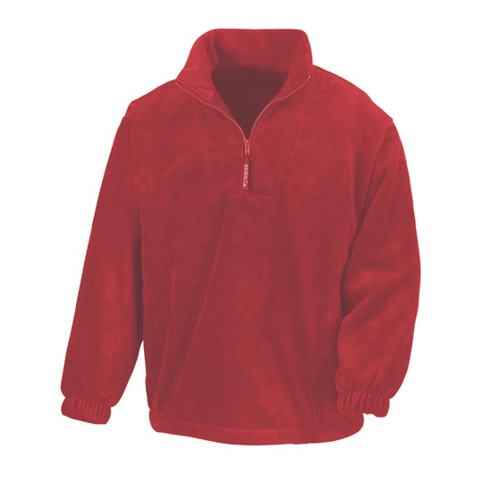 Bluza polarowa z zamkiem 1/4 RT33A - Red