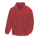 Bluza polarowa z zamkiem 1/4 RT33A - Red