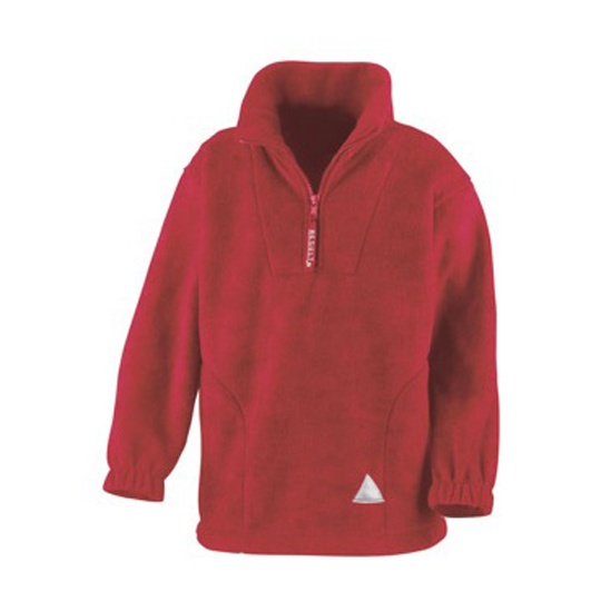 Bluza Klasyczna Polarowa z Zamkiem 1 4 RT33Y - Red
