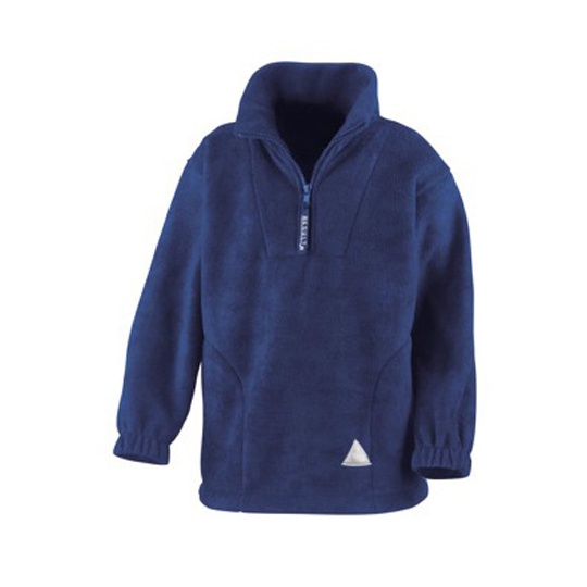 Bluza Klasyczna Polarowa z Zamkiem 1 4 RT33Y - Royal