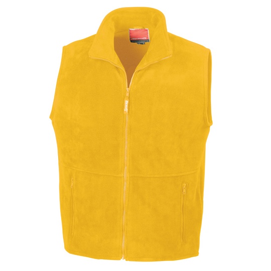Kamizelka Klasyczna Polarowa Niemechacaca sie RT37A - Yellow