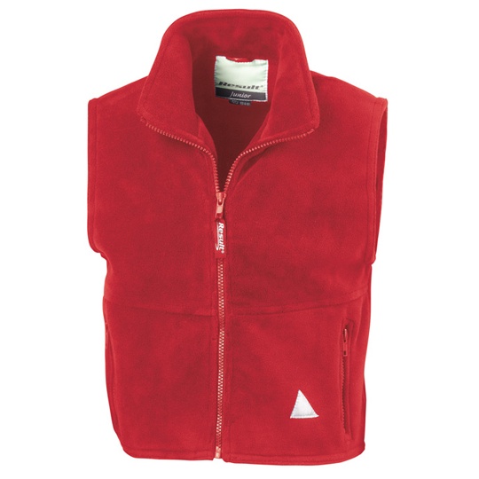 Polarowy bezrękawnik dziecięcy RT37J - Red