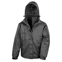 Kurtka Klasyczna 3 w 1 Wodoszczelna Oddychająca RT400 - Black & Black