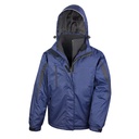 Kurtka Klasyczna 3 w 1 Wodoszczelna Oddychająca RT400 - Navy & Black