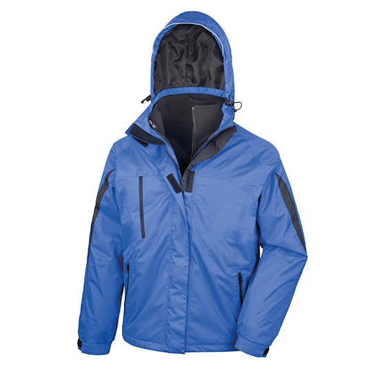 Kurtka Klasyczna 3 w 1 Wodoszczelna Oddychajaca RT400 - Royal & Black