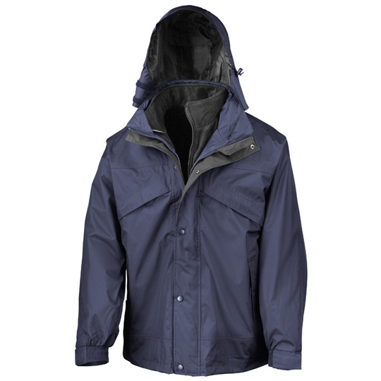 Kurtka 3 w 1 Wodoodporna Wiatroszczelna RT68 - Navy