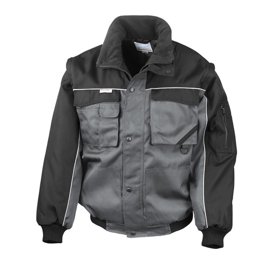 Kurtka Robocza Klasyczna Wodoodporna RT71 - Grey & Black