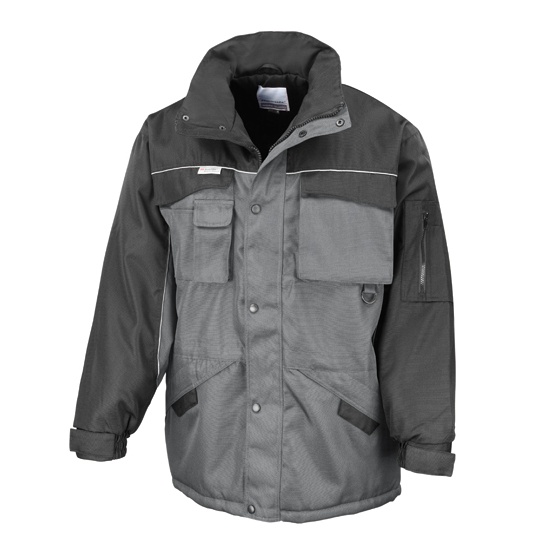 Kurtka Robocza Klasyczna Wodoodporna RT72 - Grey & Black