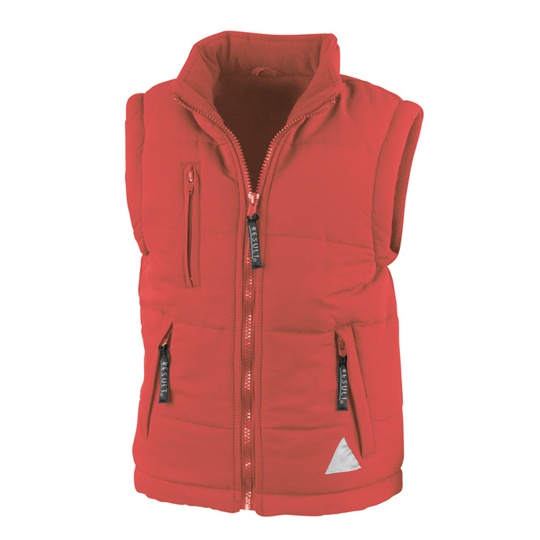 Dziecieca pikowana kamizelka RT88J - Red