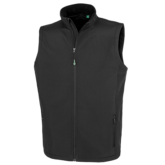 Kamizelka Slim Fit Softshell Recyklingowany RT902 - Black