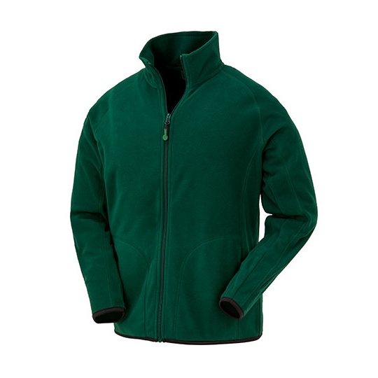 Kurtka Polarowa Oddychajaca z Recyklingu RT907 - Forest Green