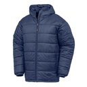 Pikowana parka z kapturem RT910 - Navy