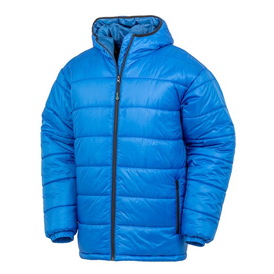 Pikowana parka z kapturem RT910 - Royal